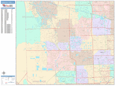 Pembroke Pines Digital Map Color Cast Style